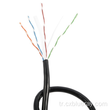 Fabrika Tedarik Ethernet Kapalı CCA Ağı UTP CAT6 LAN KABLO BAKIM 4 Çift 305m 1000ft sarı renkli ceket LAN Kablosu